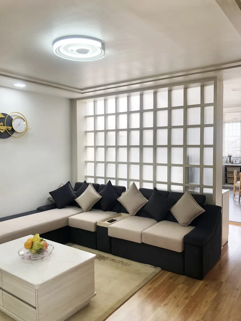 Framed Frosted Glass partition done in Baneshwor height residence.